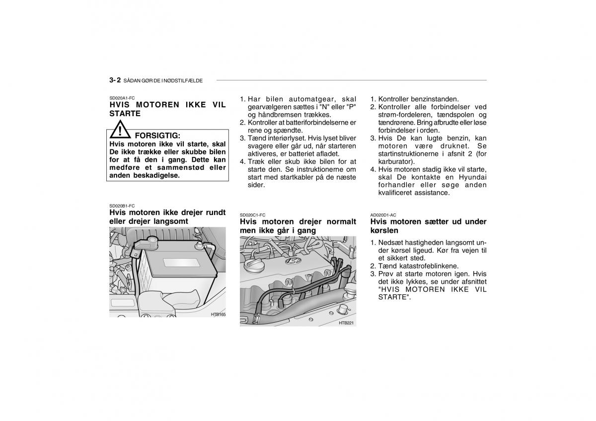 Hyundai Getz Bilens instruktionsbog / page 125