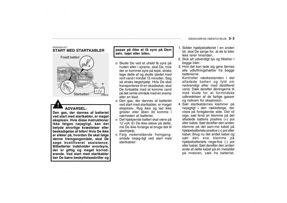 Hyundai Getz Bilens instruktionsbog / page 126