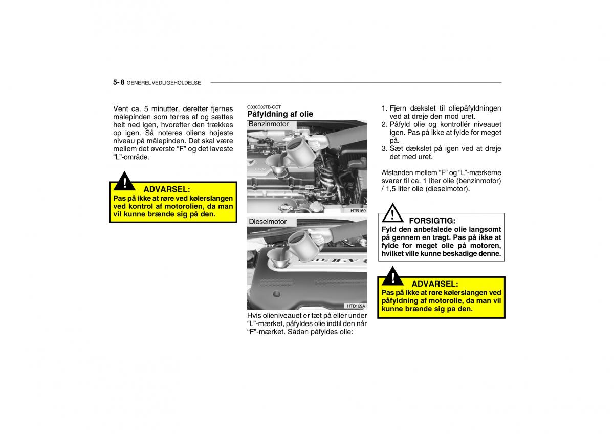 Hyundai Getz Bilens instruktionsbog / page 151