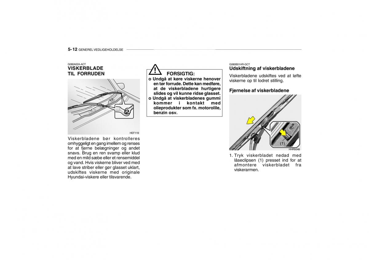 Hyundai Getz Bilens instruktionsbog / page 155