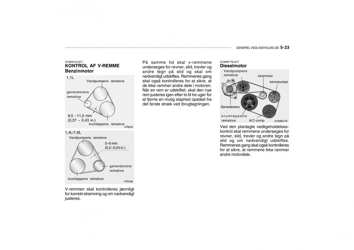 Hyundai Getz Bilens instruktionsbog / page 166