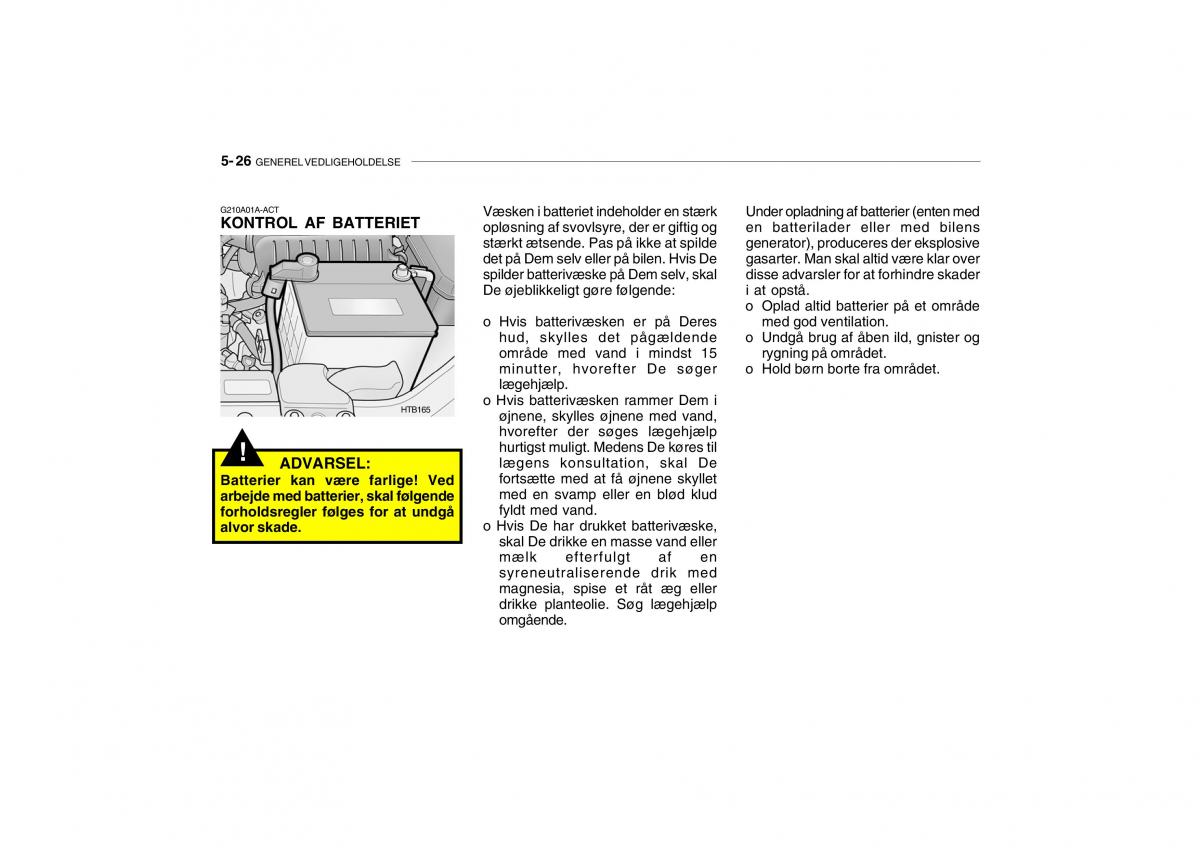 Hyundai Getz Bilens instruktionsbog / page 169