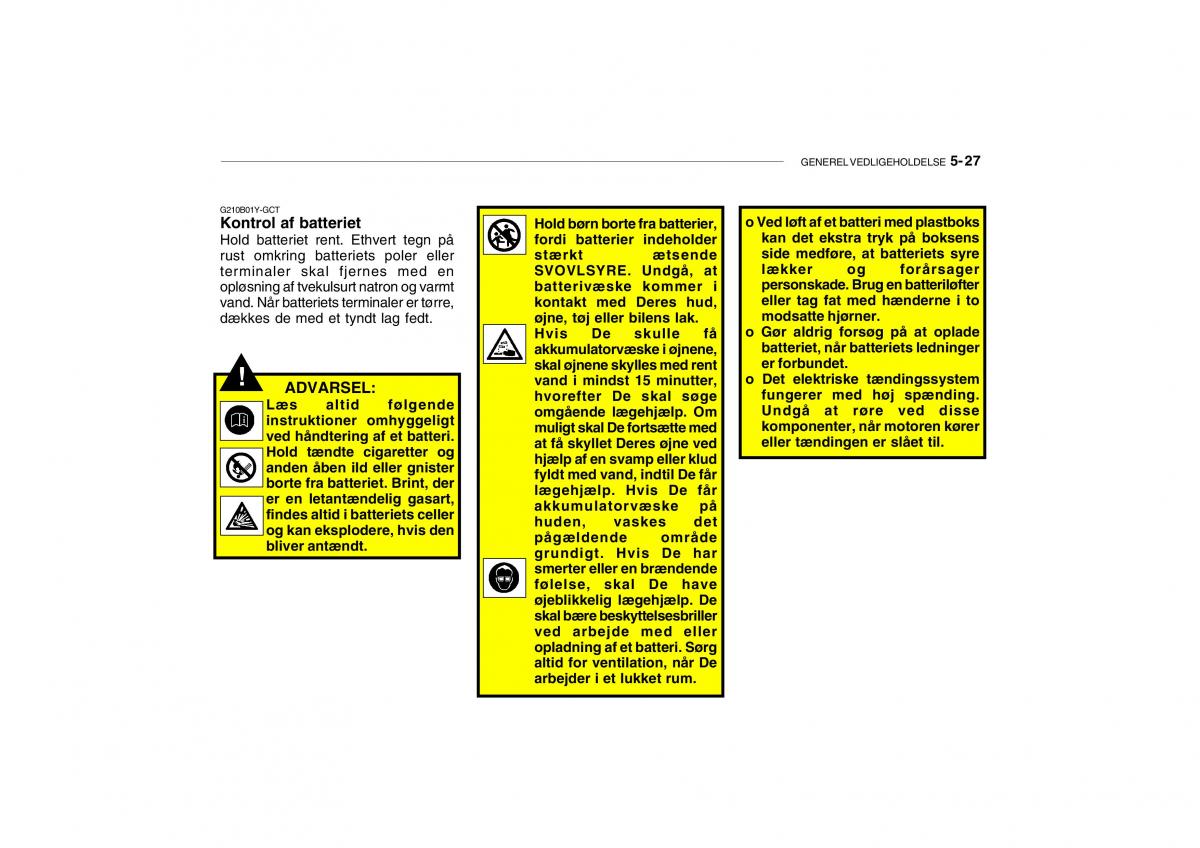 Hyundai Getz Bilens instruktionsbog / page 170