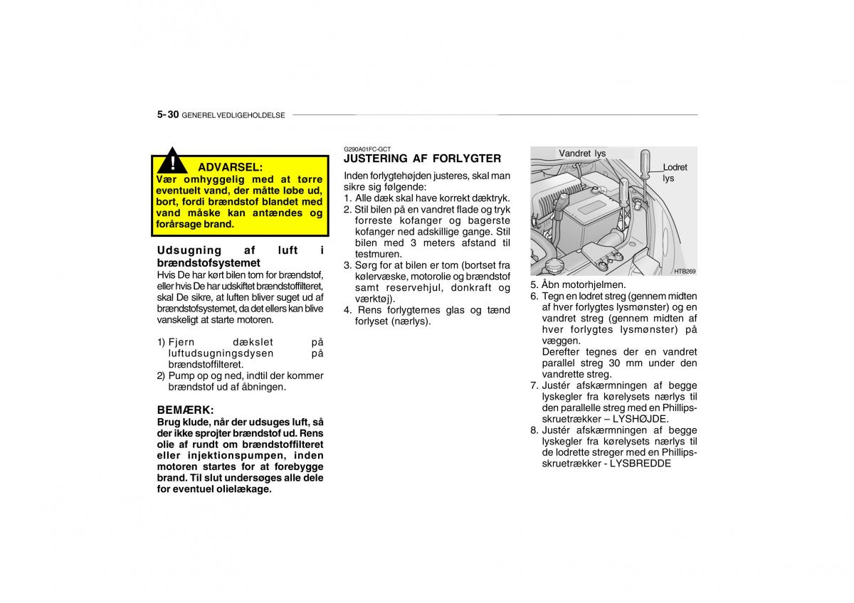 Hyundai Getz Bilens instruktionsbog / page 173