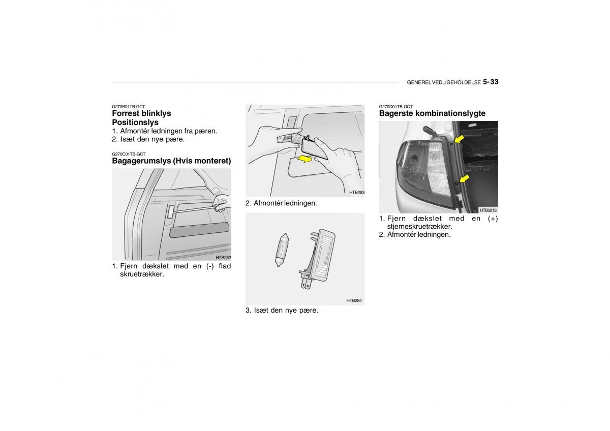 Hyundai Getz Bilens instruktionsbog / page 176