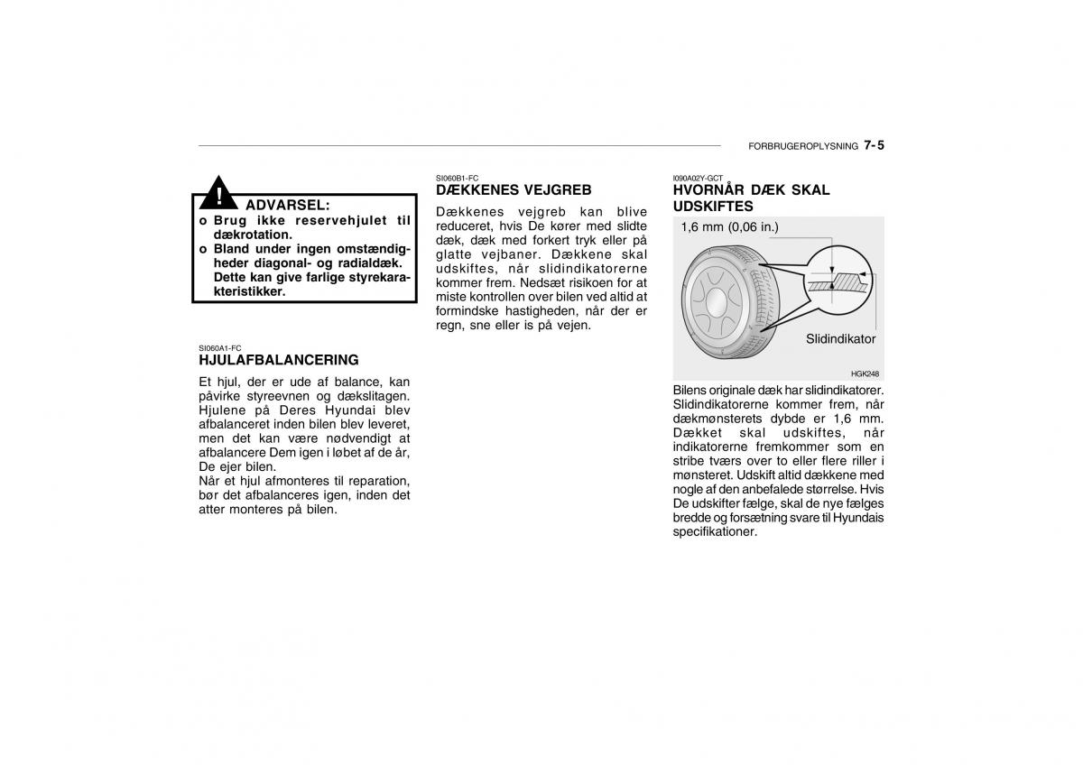 Hyundai Getz Bilens instruktionsbog / page 190