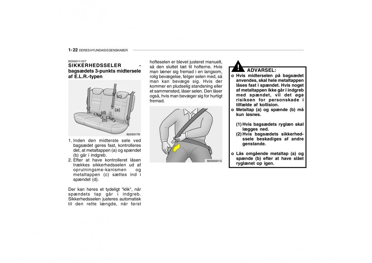 Hyundai Getz Bilens instruktionsbog / page 31