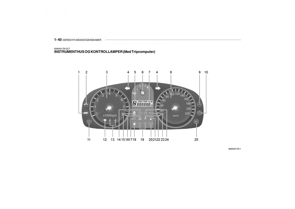 Hyundai Getz Bilens instruktionsbog / page 49