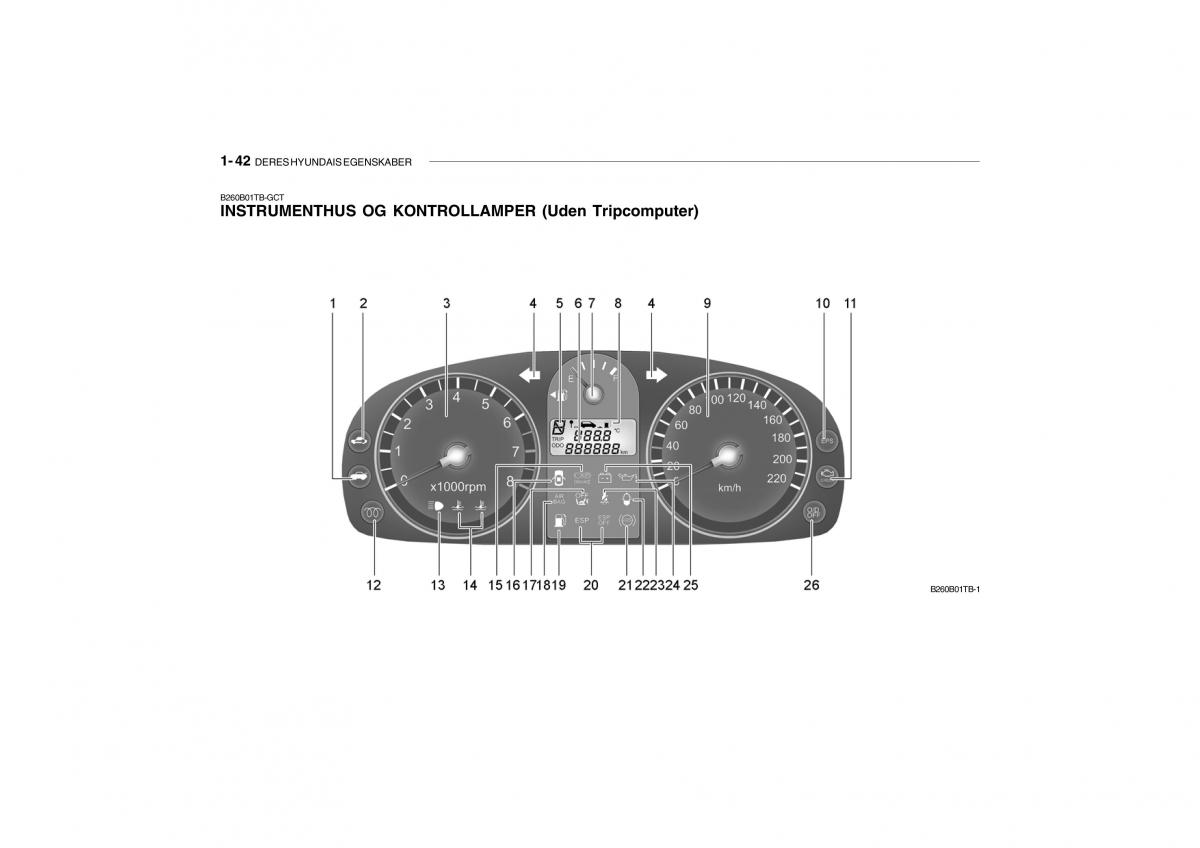 Hyundai Getz Bilens instruktionsbog / page 51