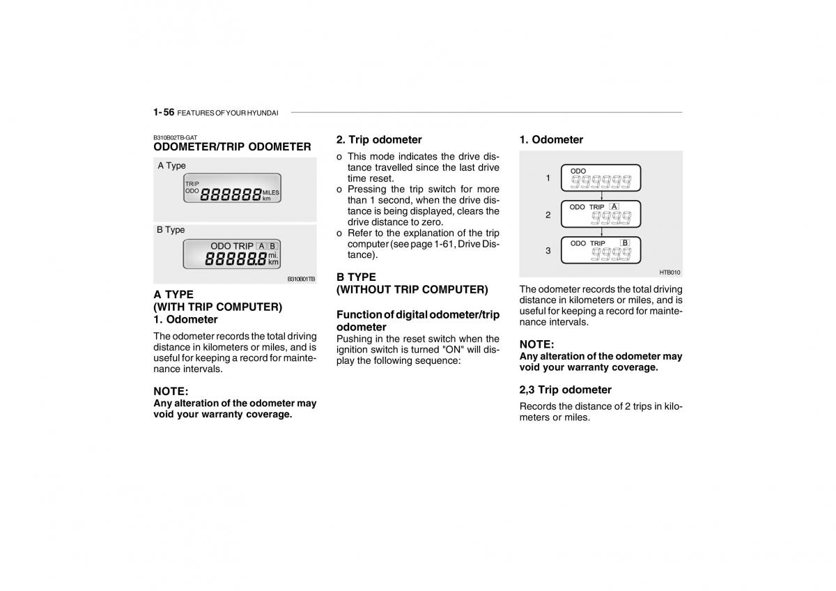 Hyundai Getz owners manual / page 68