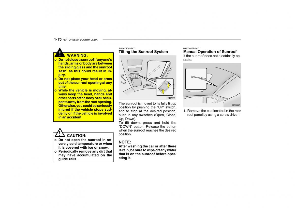 Hyundai Getz owners manual / page 82