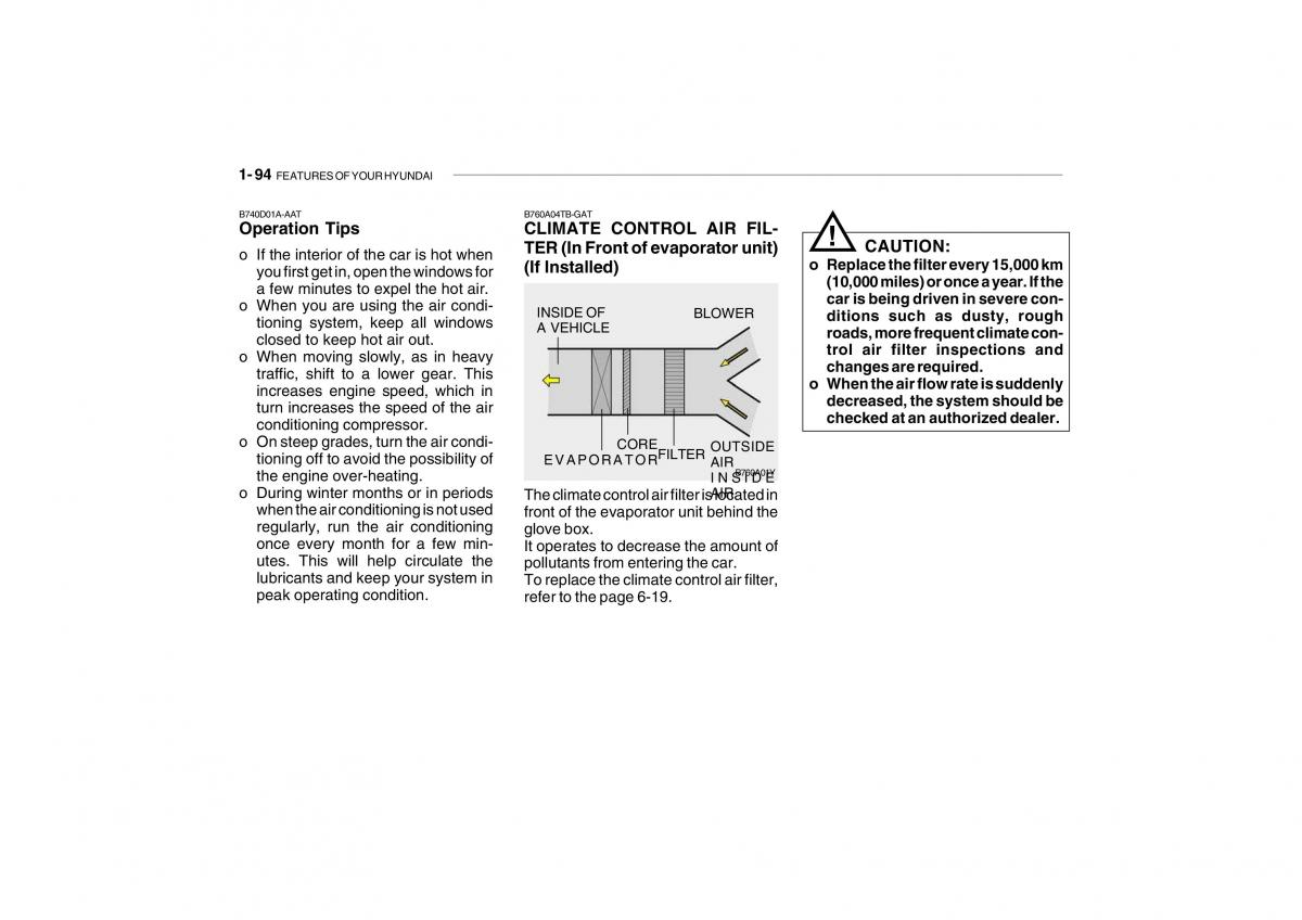 Hyundai Getz owners manual / page 106