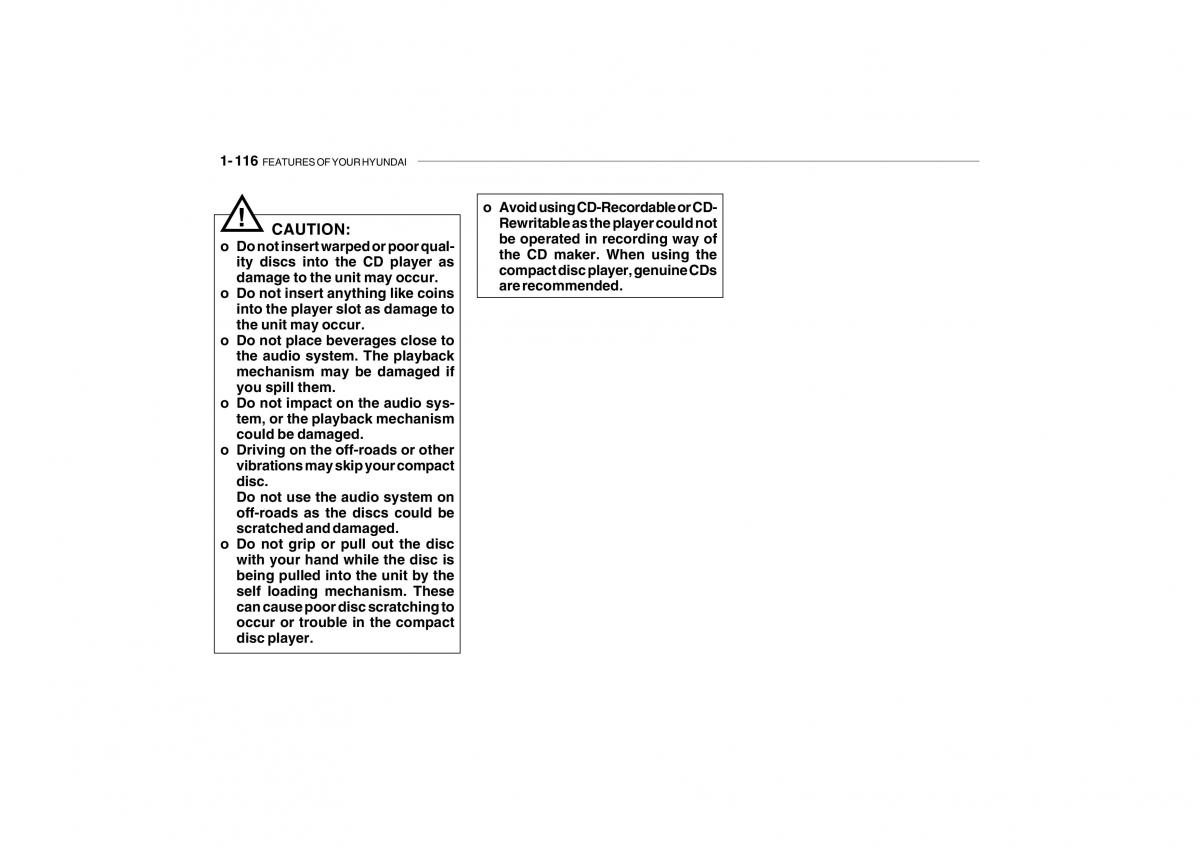 Hyundai Getz owners manual / page 128