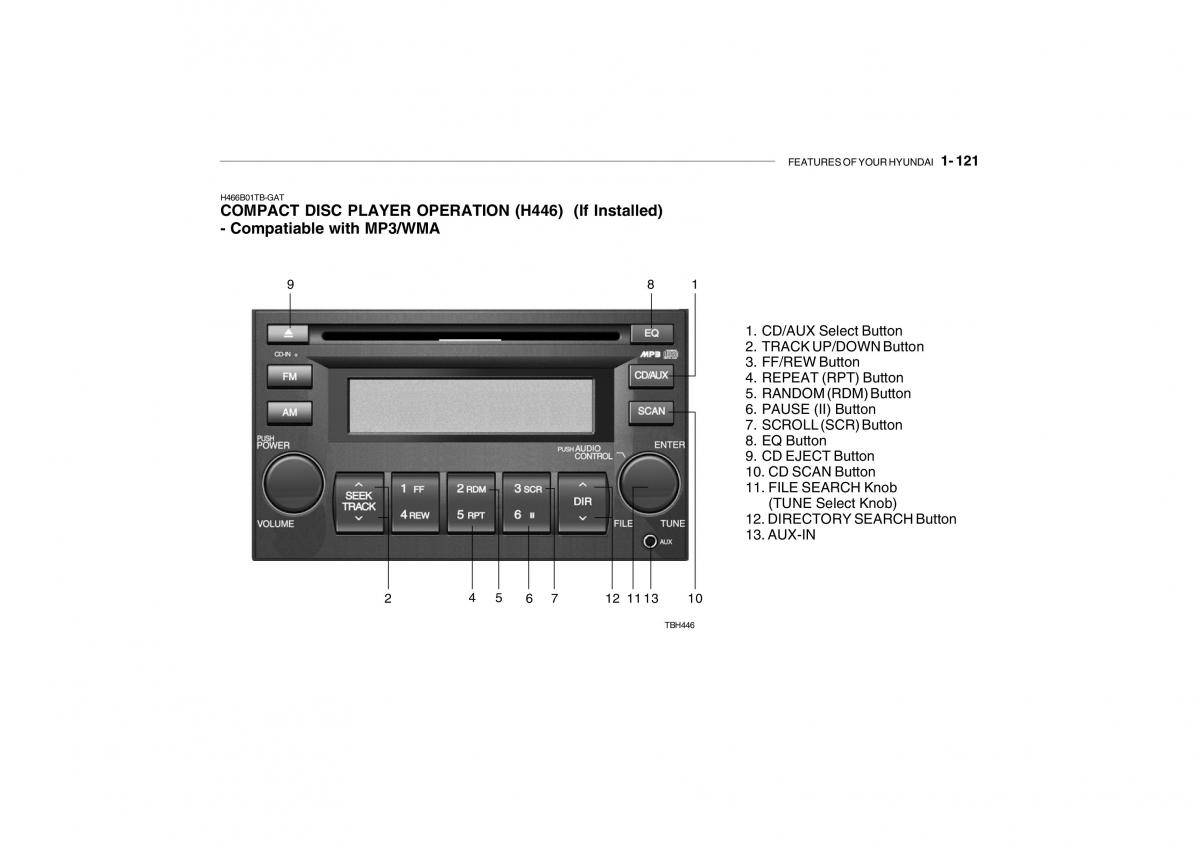 Hyundai Getz owners manual / page 133