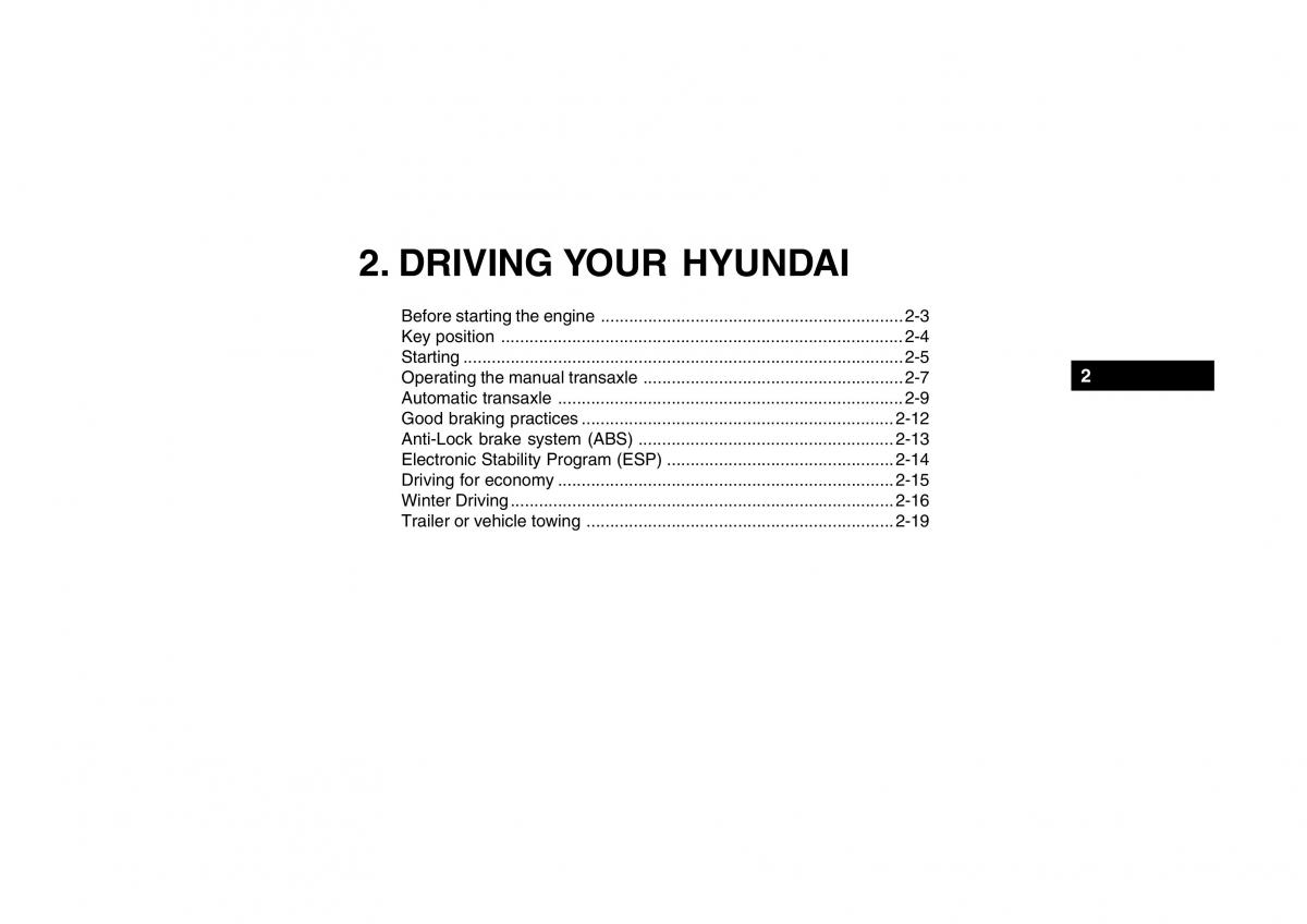 Hyundai Getz owners manual / page 141