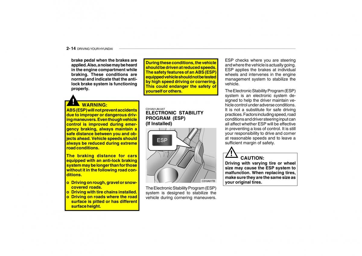 Hyundai Getz owners manual / page 154