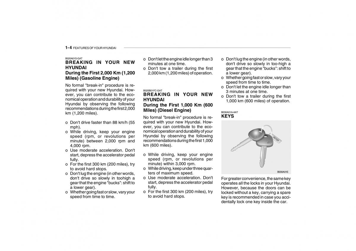 Hyundai Getz owners manual / page 16