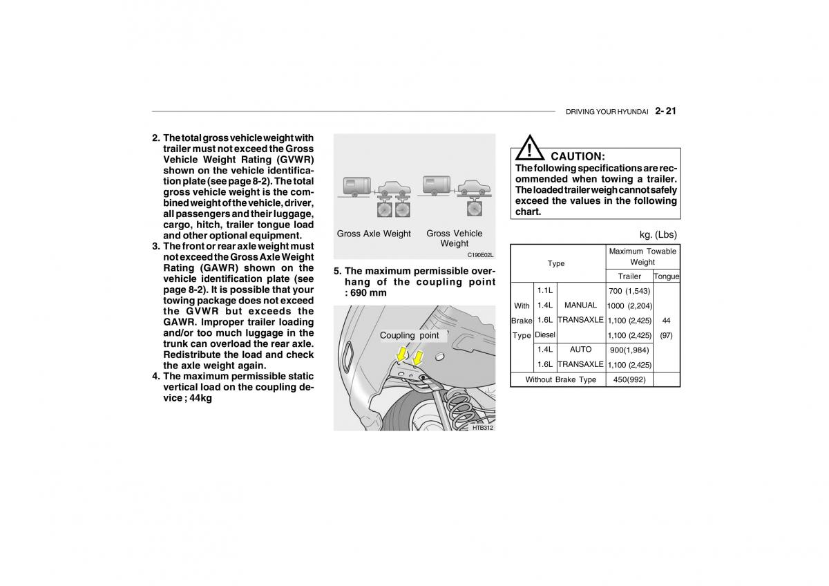 Hyundai Getz owners manual / page 161