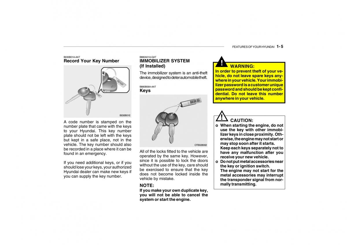 Hyundai Getz owners manual / page 17