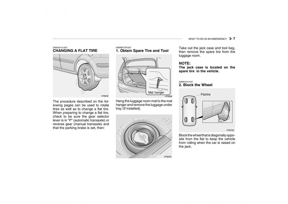 Hyundai Getz owners manual / page 170