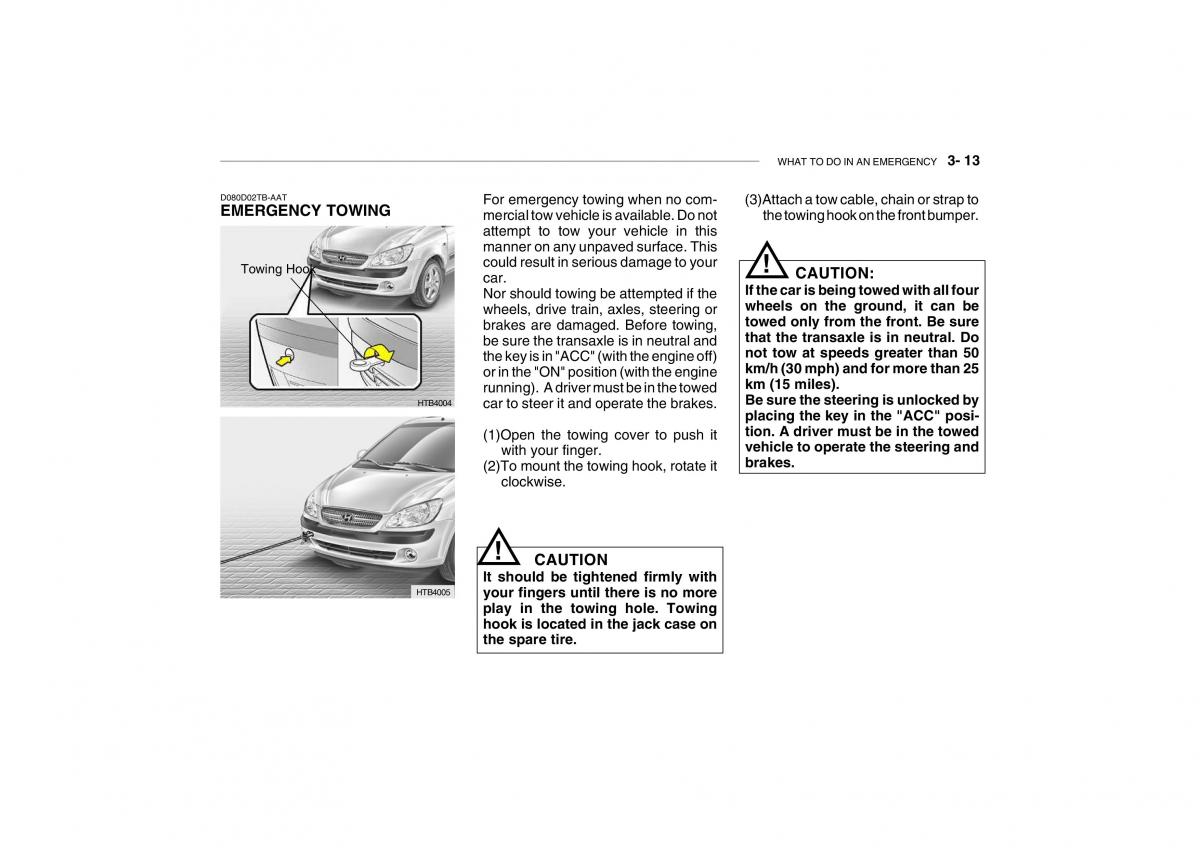 Hyundai Getz owners manual / page 176