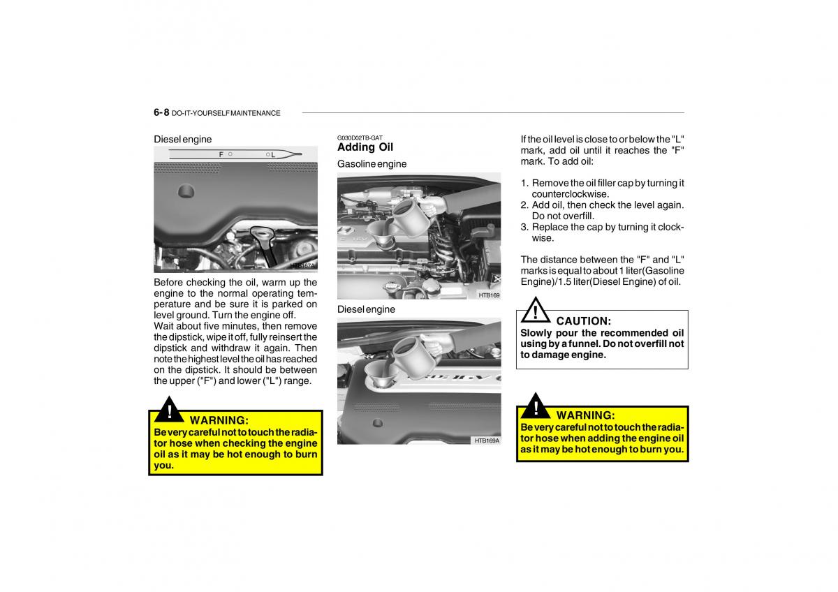 Hyundai Getz owners manual / page 203