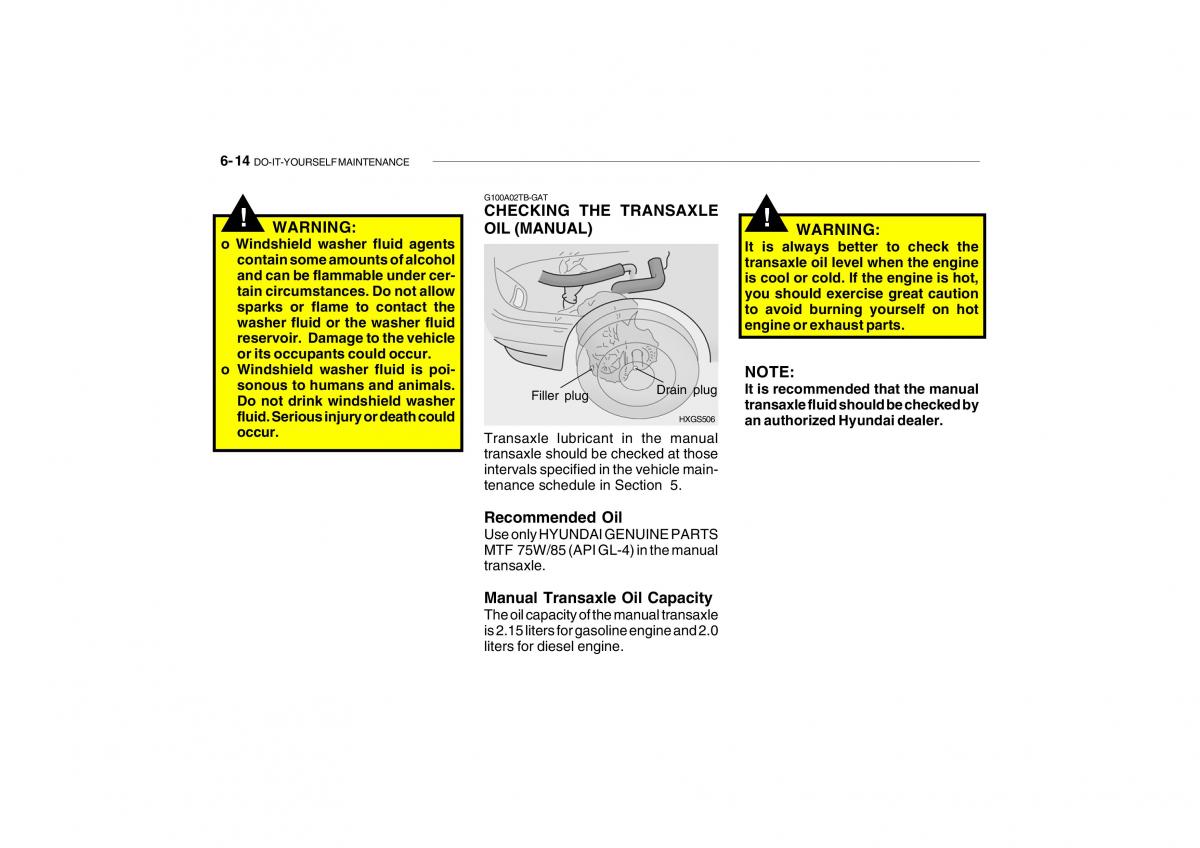 Hyundai Getz owners manual / page 209