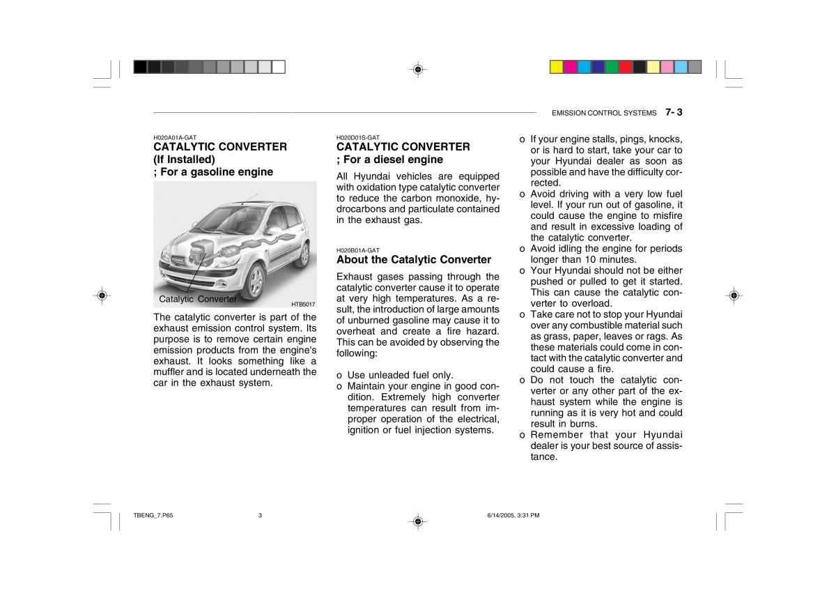 Hyundai Getz owners manual / page 237