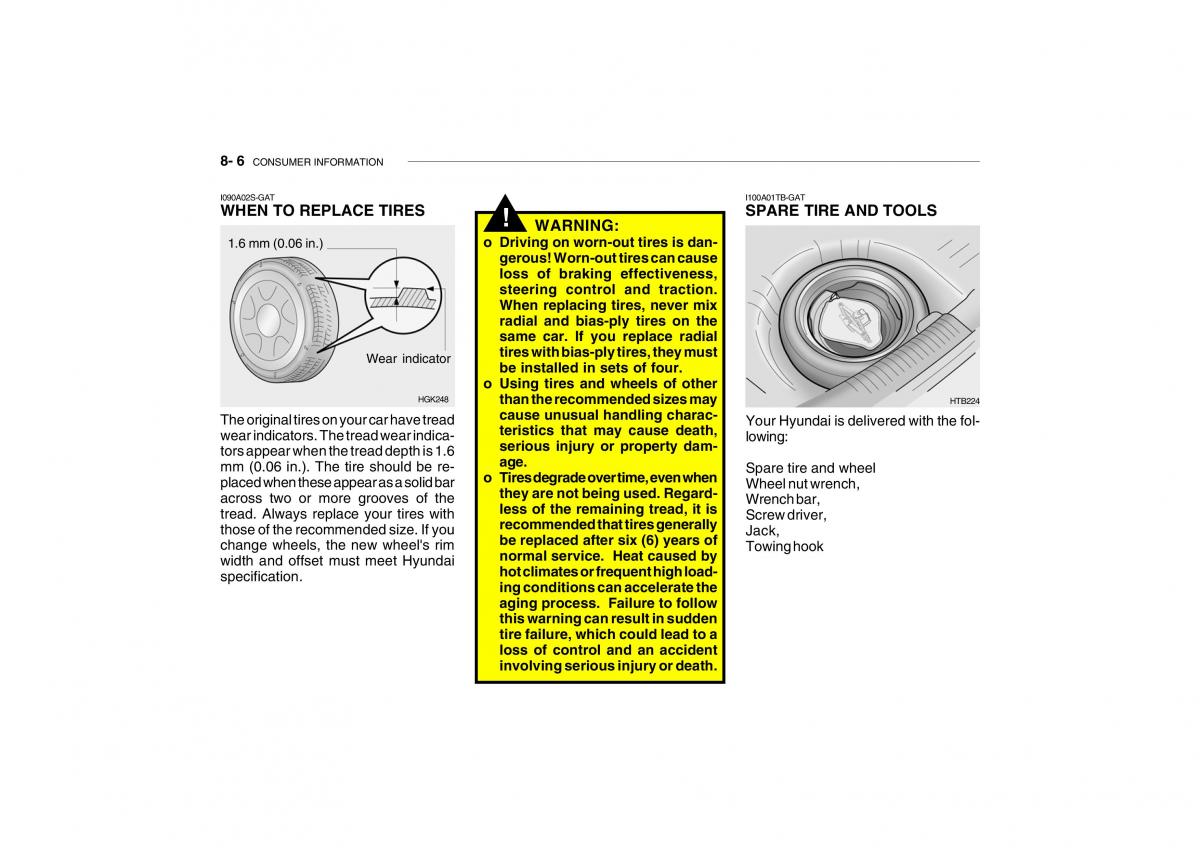 Hyundai Getz owners manual / page 244