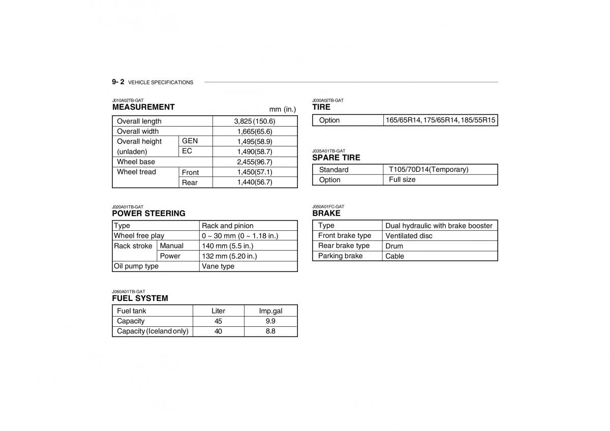 Hyundai Getz owners manual / page 246