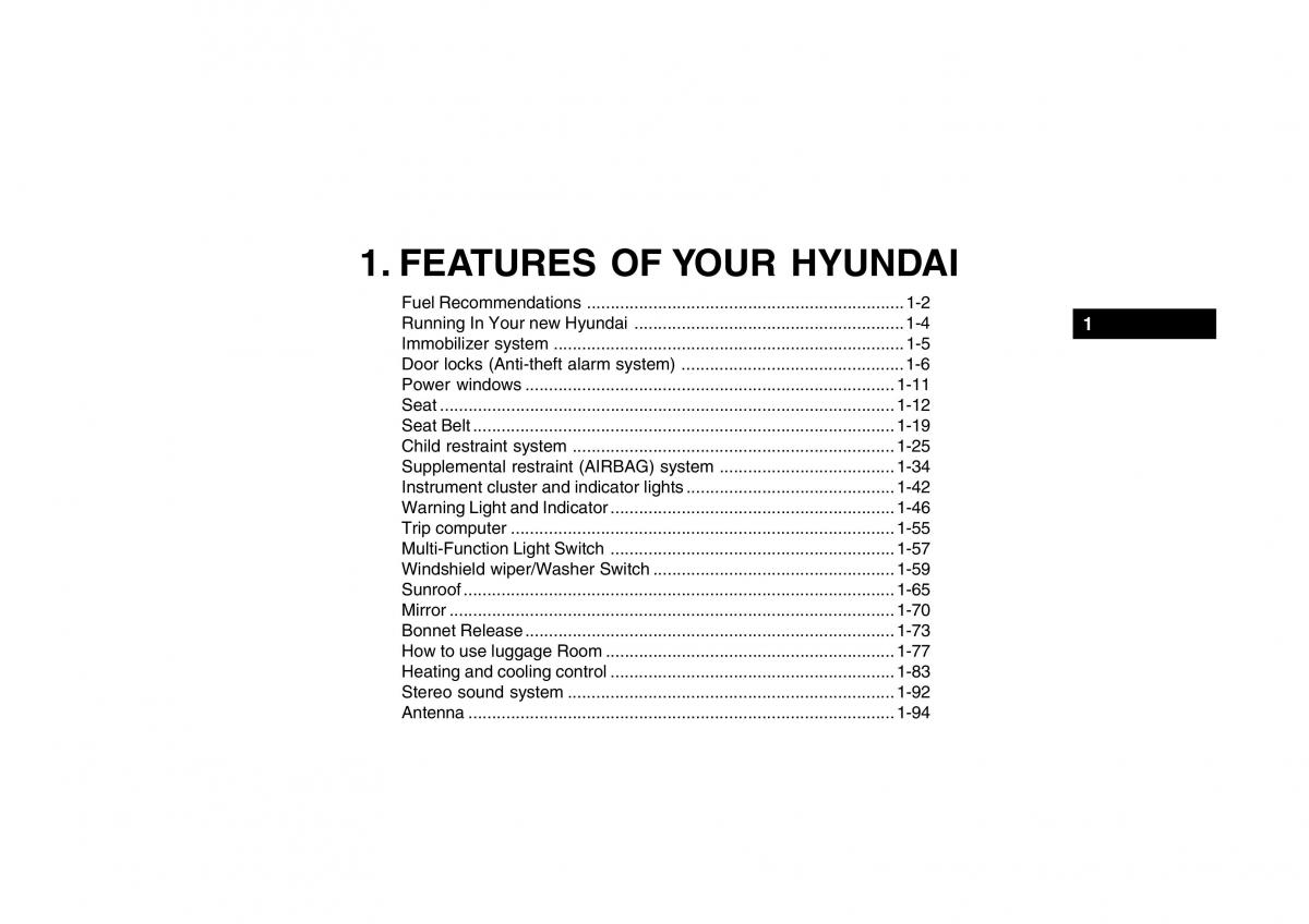 Hyundai Getz owners manual / page 267