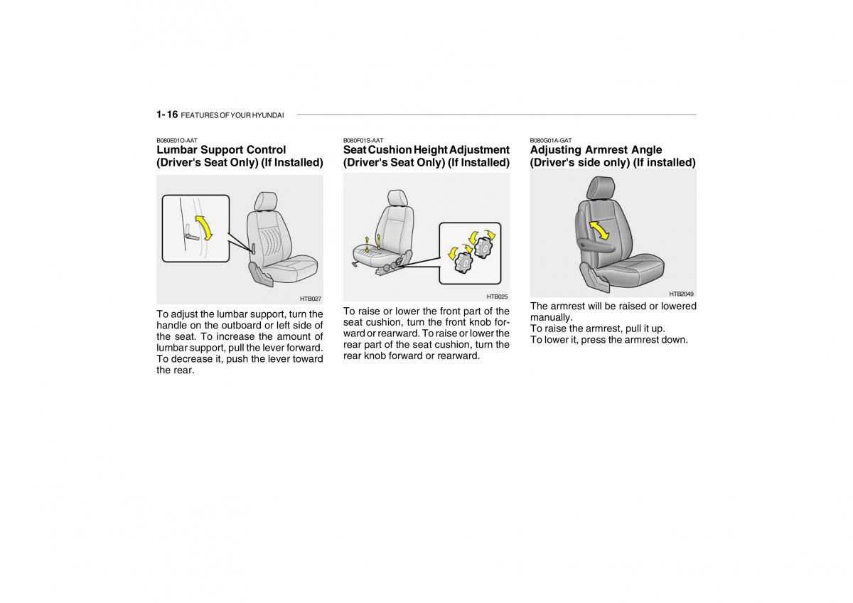 Hyundai Getz owners manual / page 28