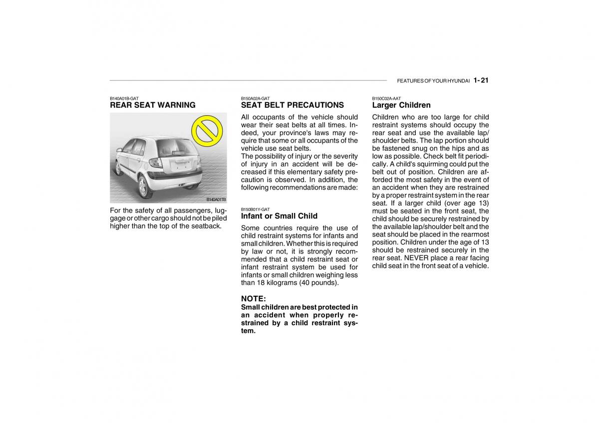 Hyundai Getz owners manual / page 33