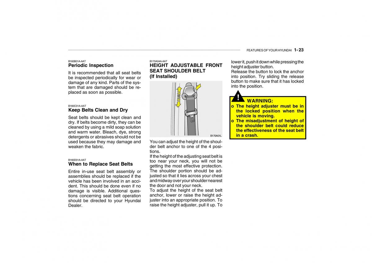 Hyundai Getz owners manual / page 35