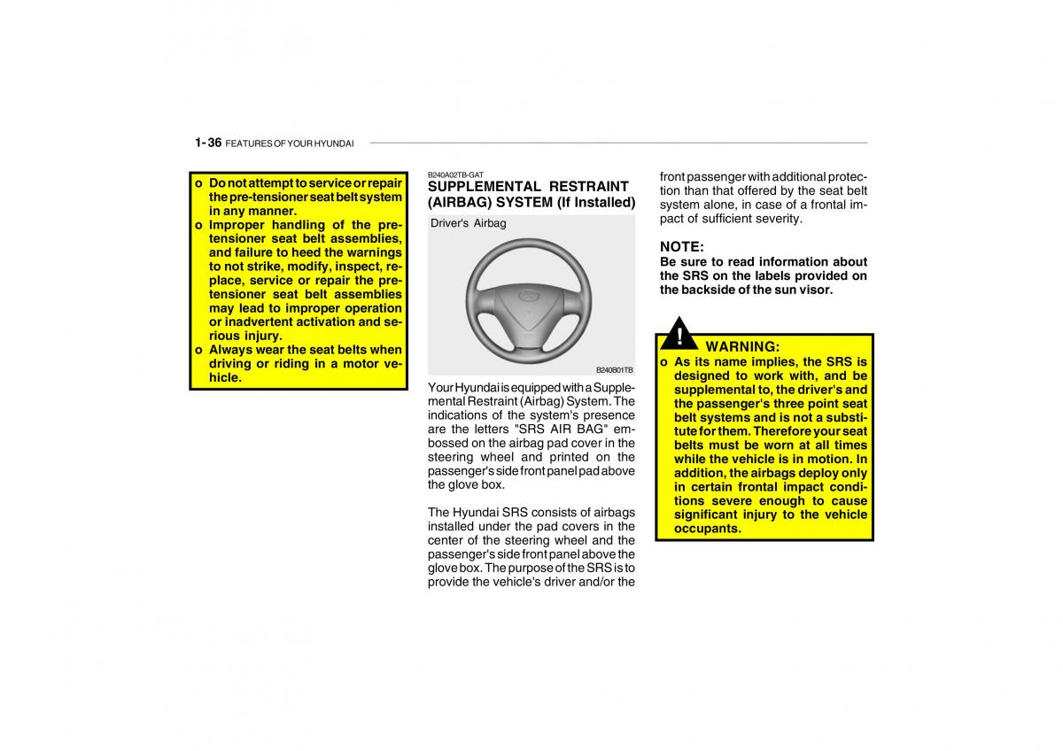 Hyundai Getz owners manual / page 48