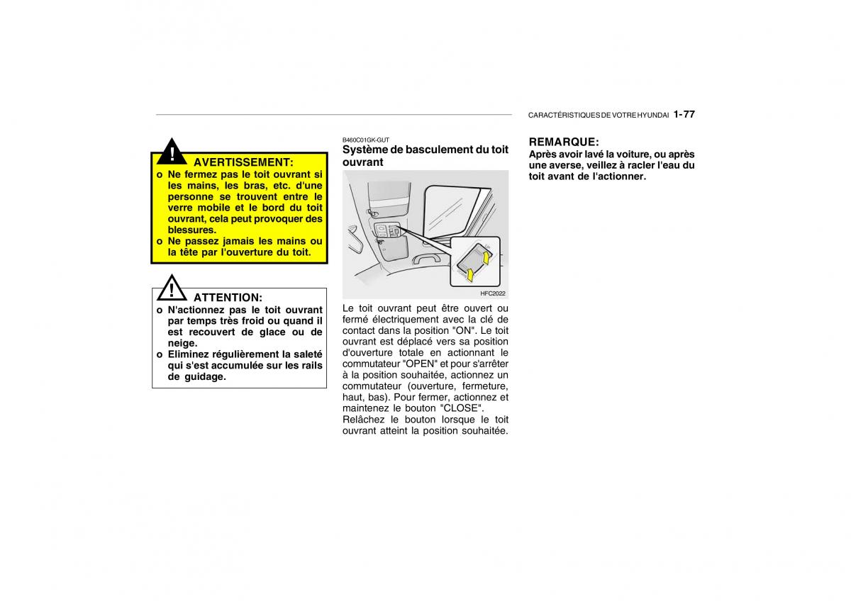 Hyundai Getz manuel du proprietaire / page 87