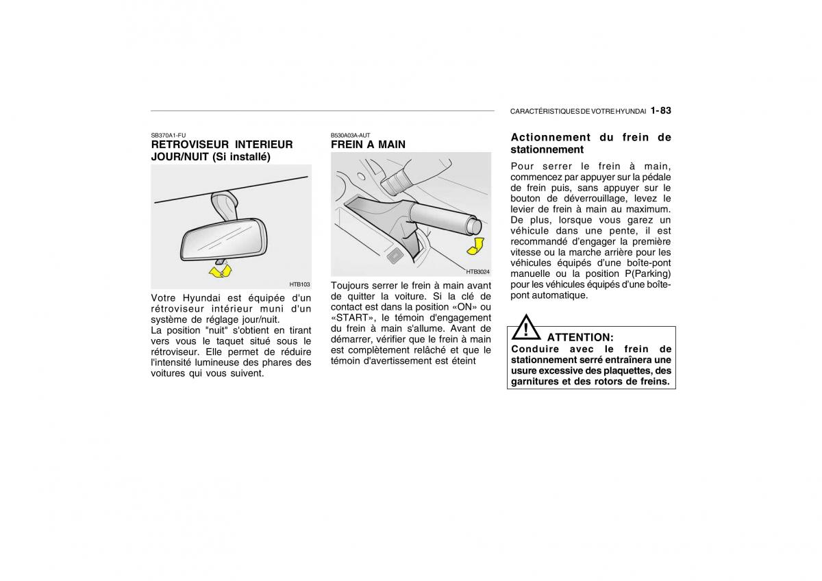 Hyundai Getz manuel du proprietaire / page 93