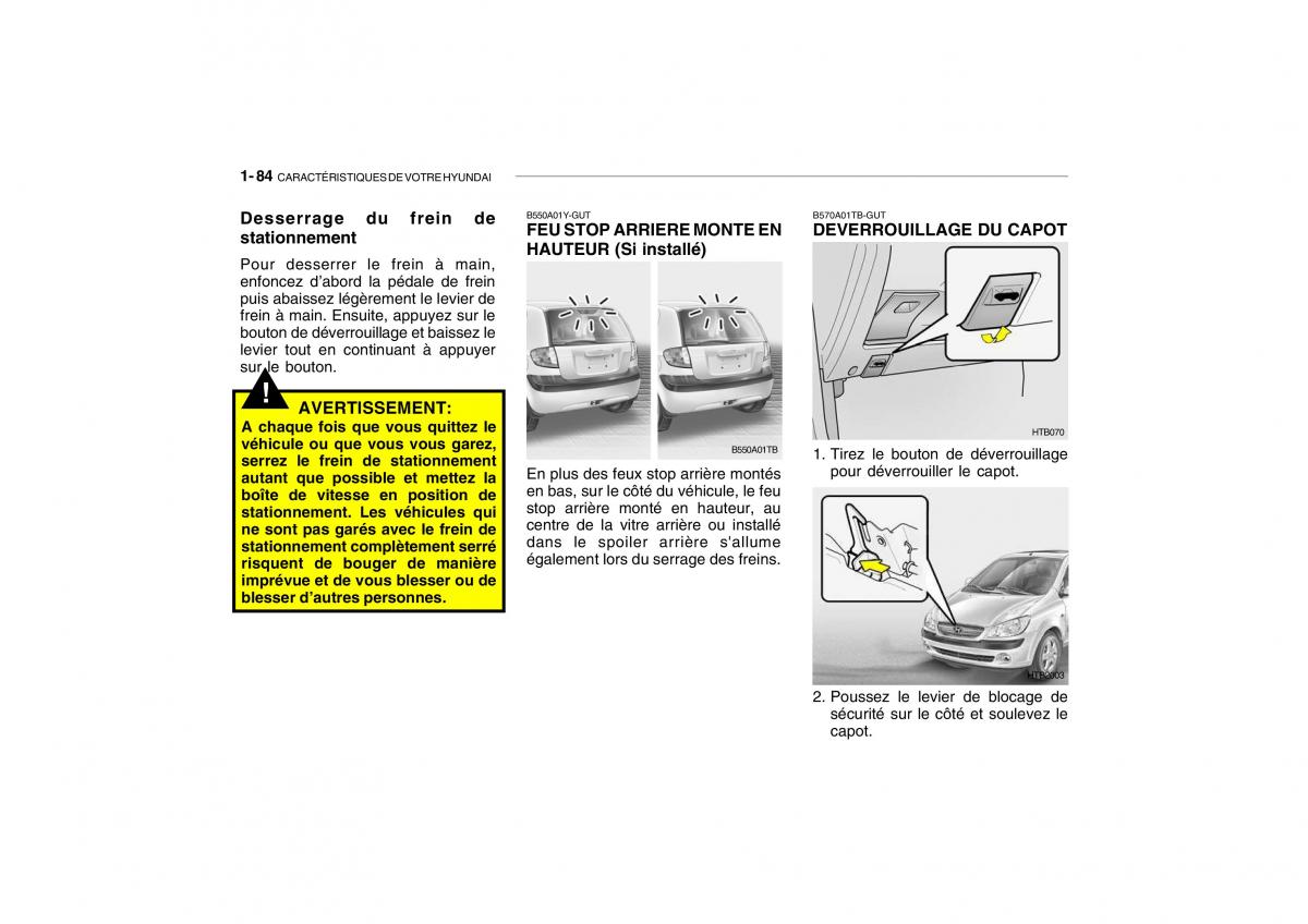 Hyundai Getz manuel du proprietaire / page 94