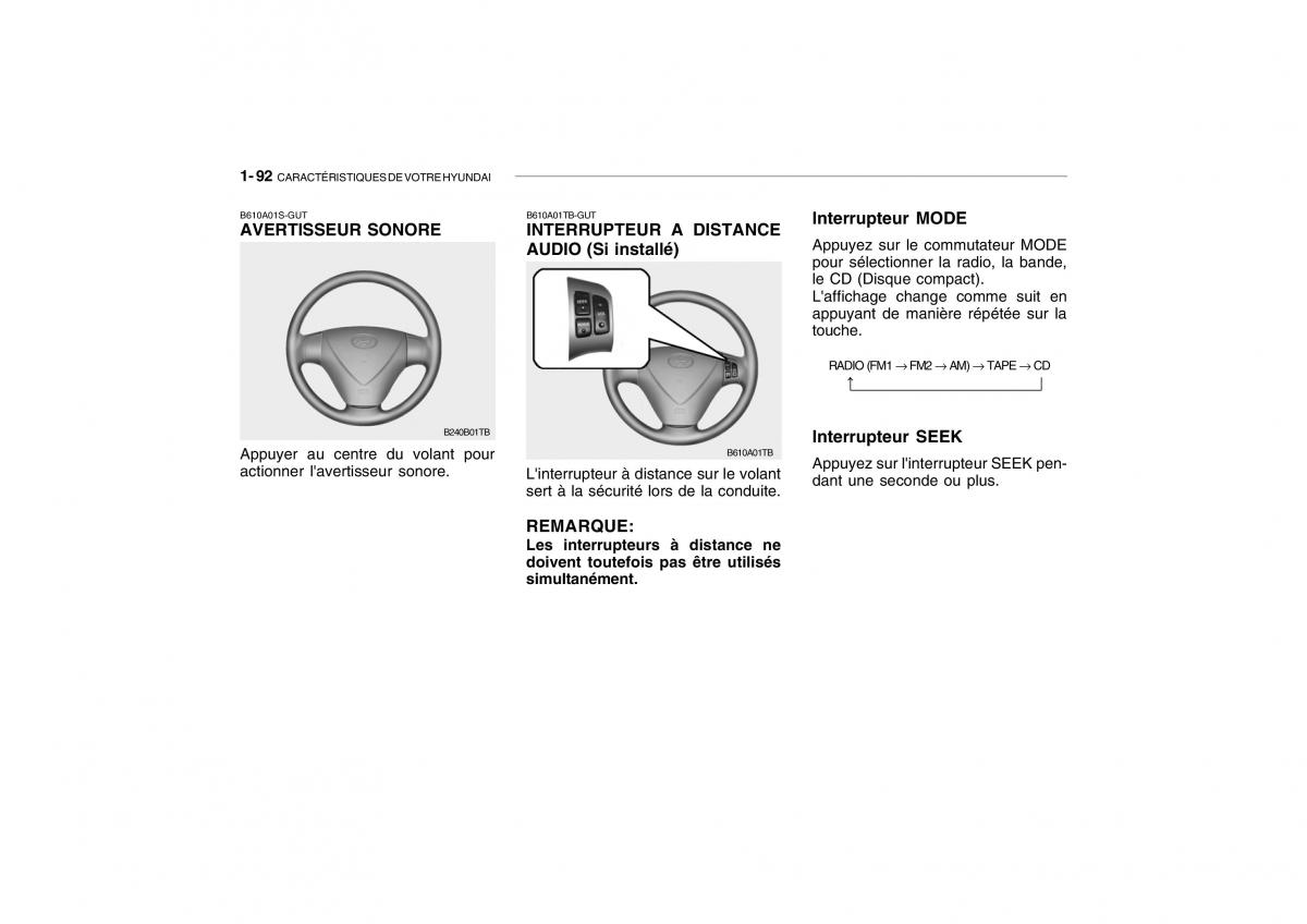 Hyundai Getz manuel du proprietaire / page 102