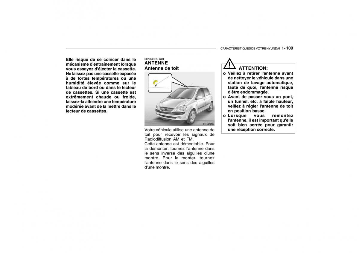 Hyundai Getz manuel du proprietaire / page 119