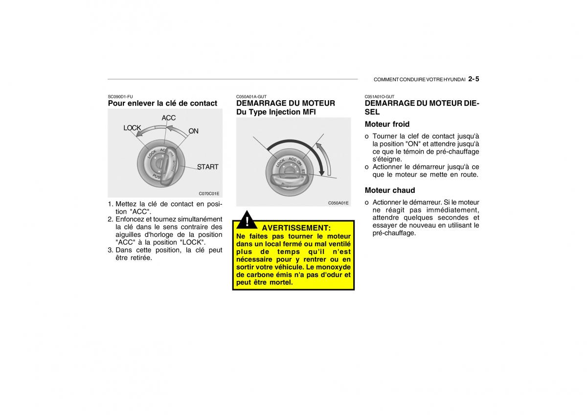 Hyundai Getz manuel du proprietaire / page 124