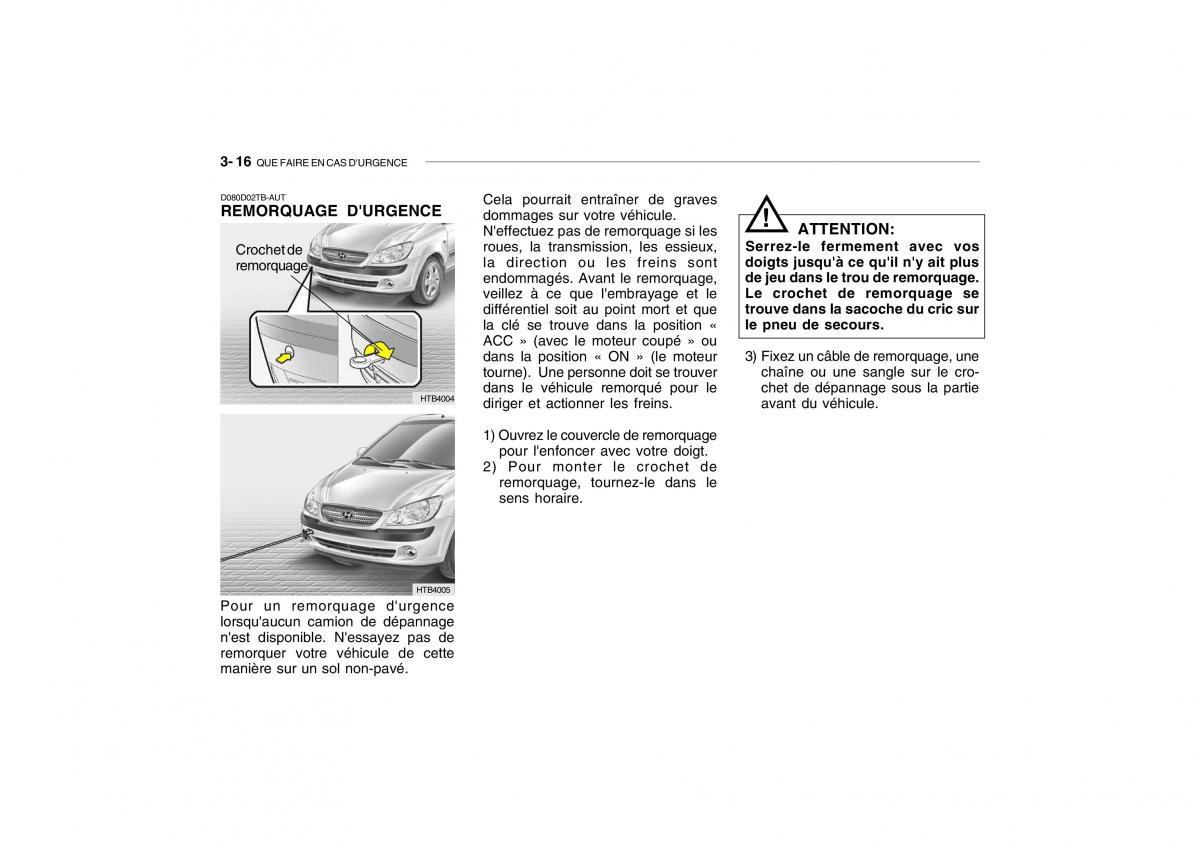 Hyundai Getz manuel du proprietaire / page 162