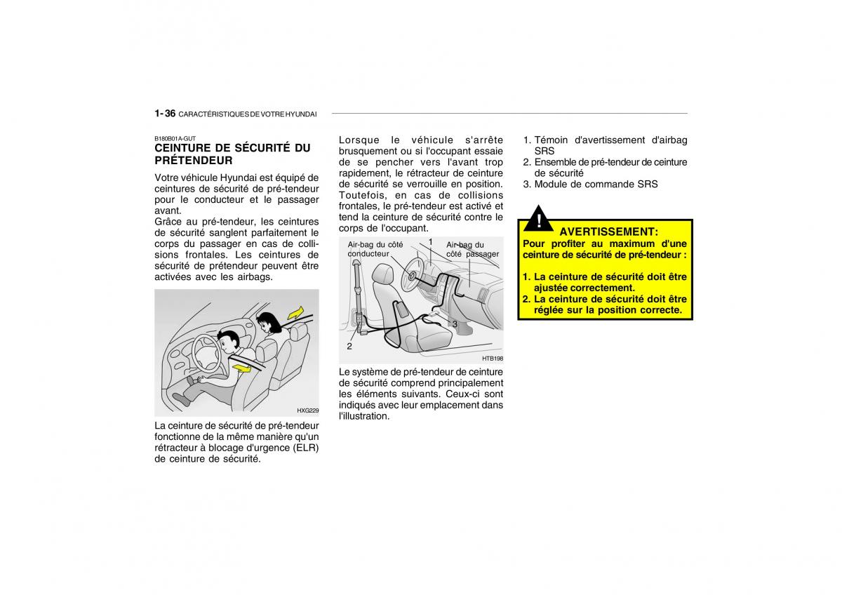 Hyundai Getz manuel du proprietaire / page 46