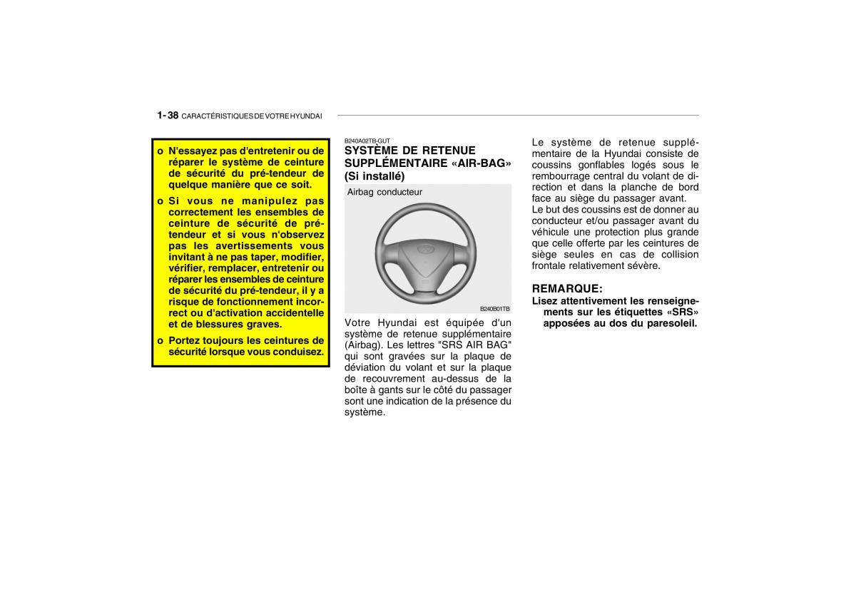 Hyundai Getz manuel du proprietaire / page 48