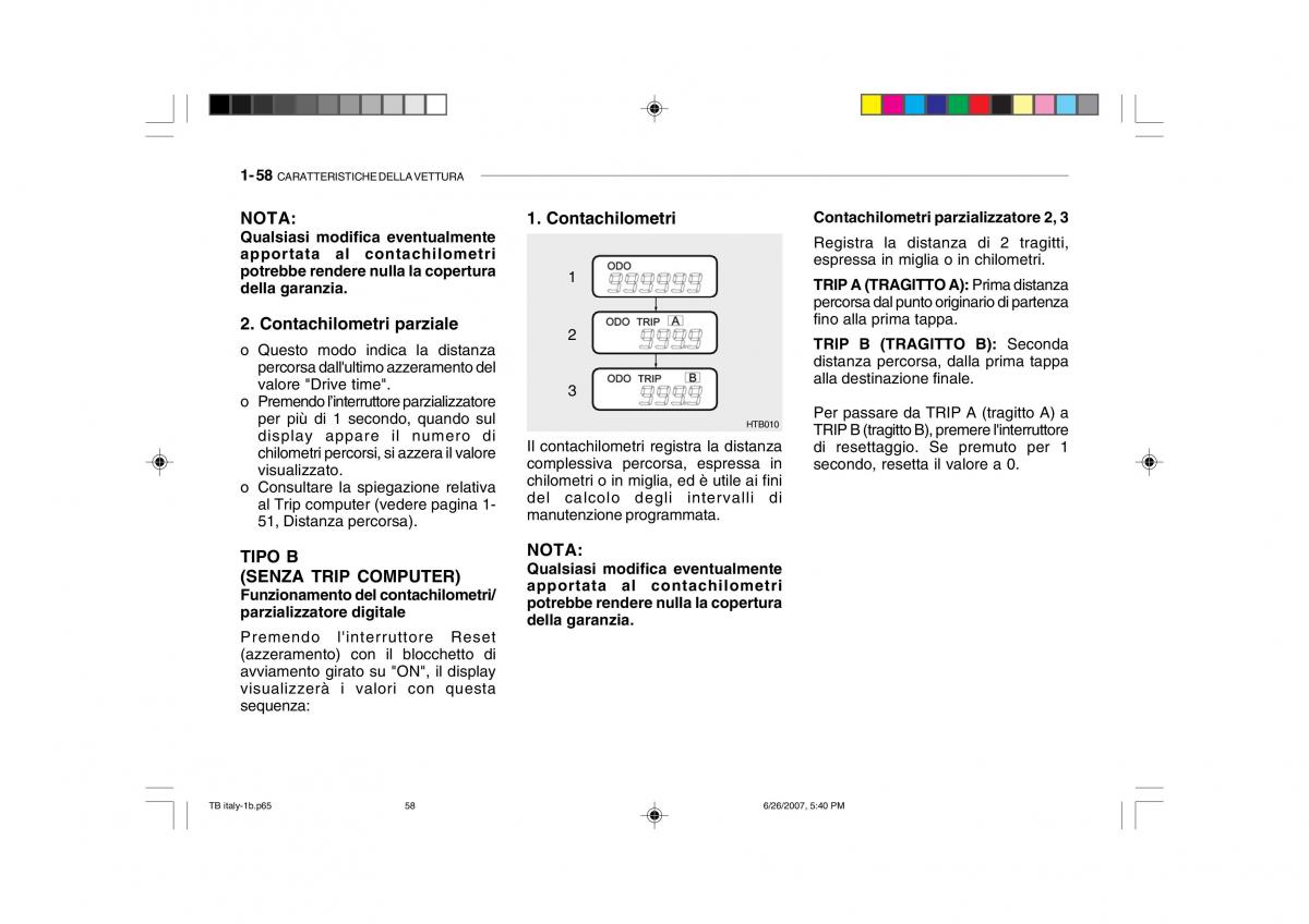 Hyundai Getz manuale del proprietario / page 68