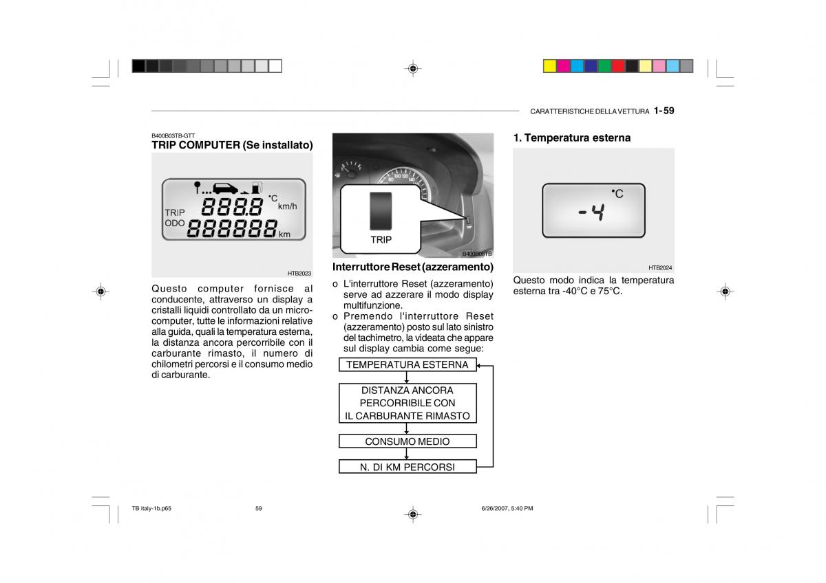 Hyundai Getz manuale del proprietario / page 69