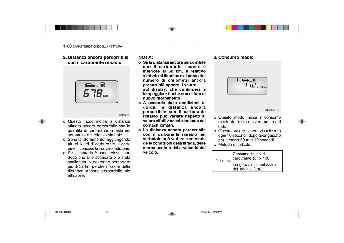 Hyundai Getz manuale del proprietario / page 70