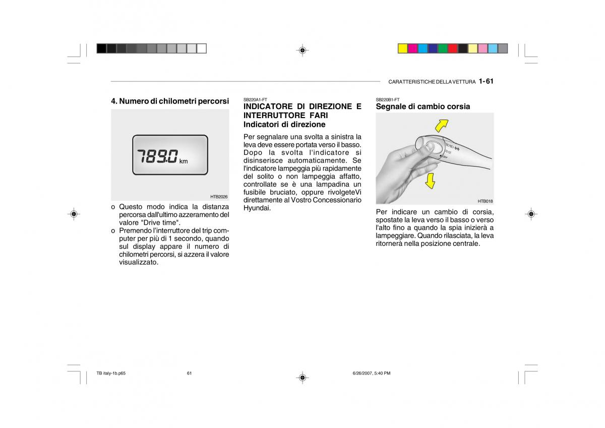 Hyundai Getz manuale del proprietario / page 71