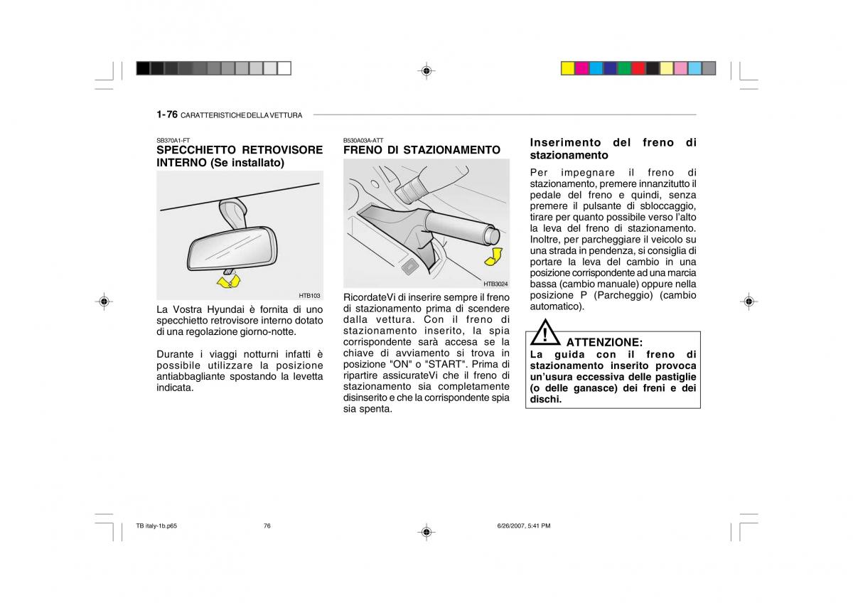 Hyundai Getz manuale del proprietario / page 86