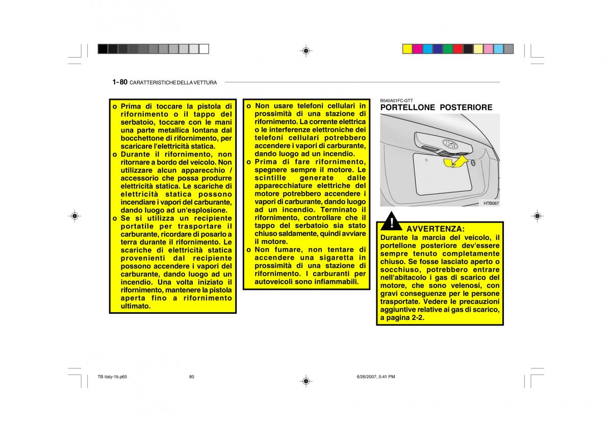 Hyundai Getz manuale del proprietario / page 90